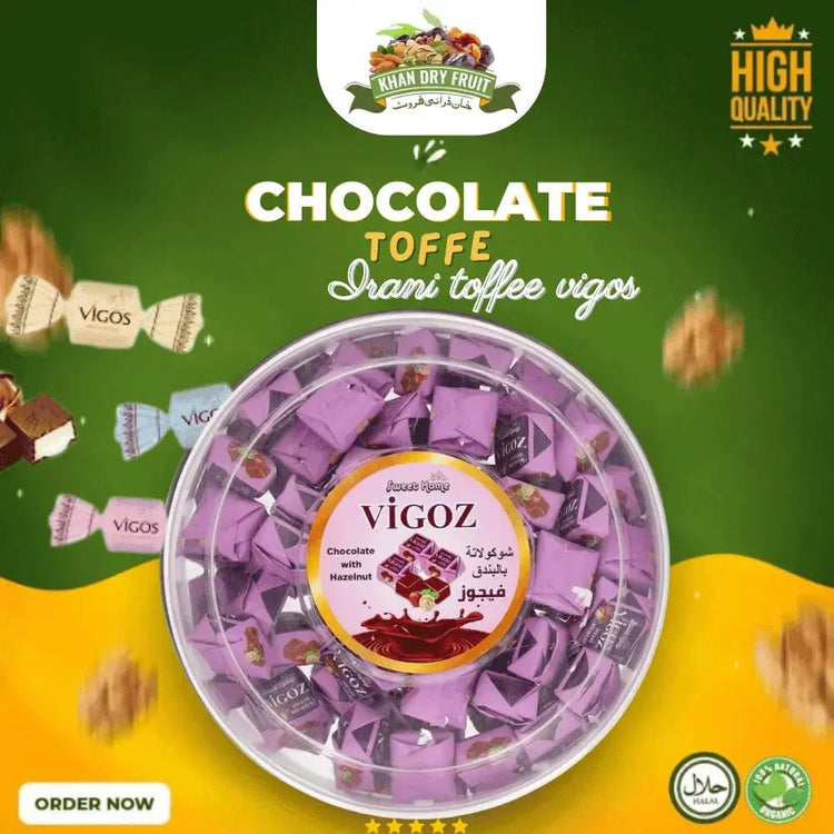 Irani toffee vigos Chocolate (250gm Pack) -