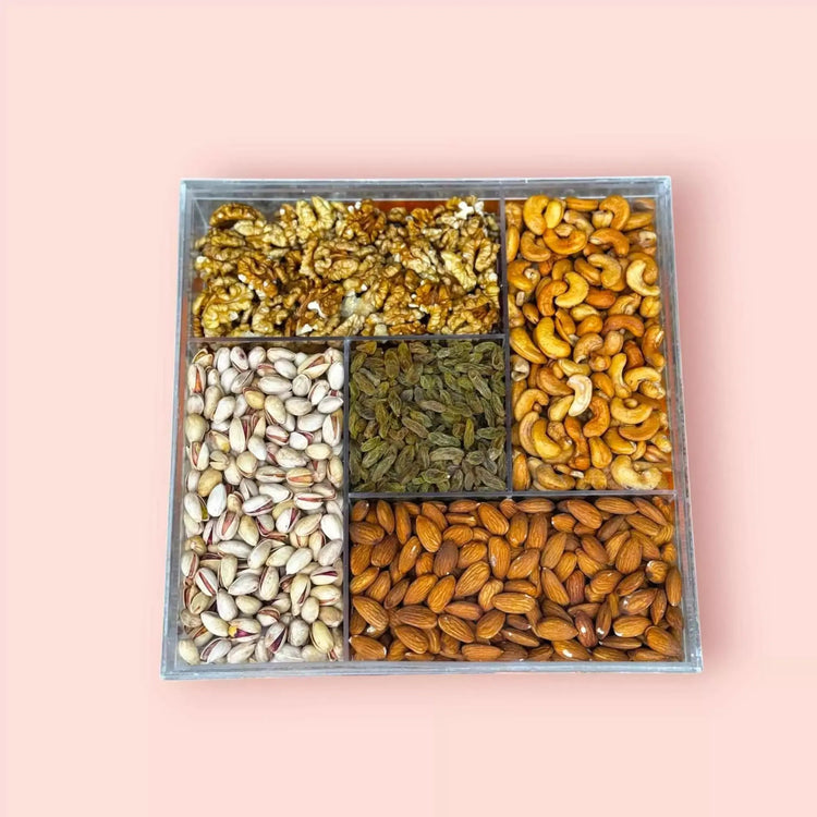 Buy Dry Fruit Gift Box – 5 Compartments, 2.2kg Luxury Pack