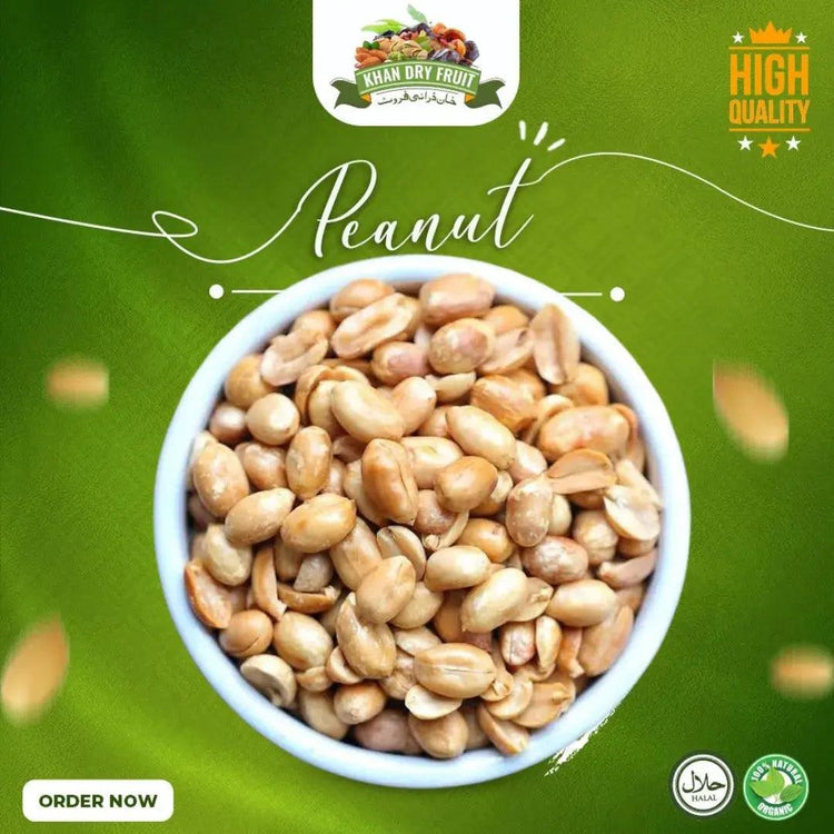 Premium White Salted Peanuts - Delicious & Nutritious Snack 500gm Pack khandryfruit