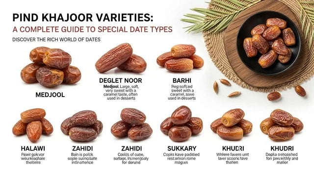 Pind Khajoor Varieties: A Complete Guide to Special Date Types - Khan Dry Fruits