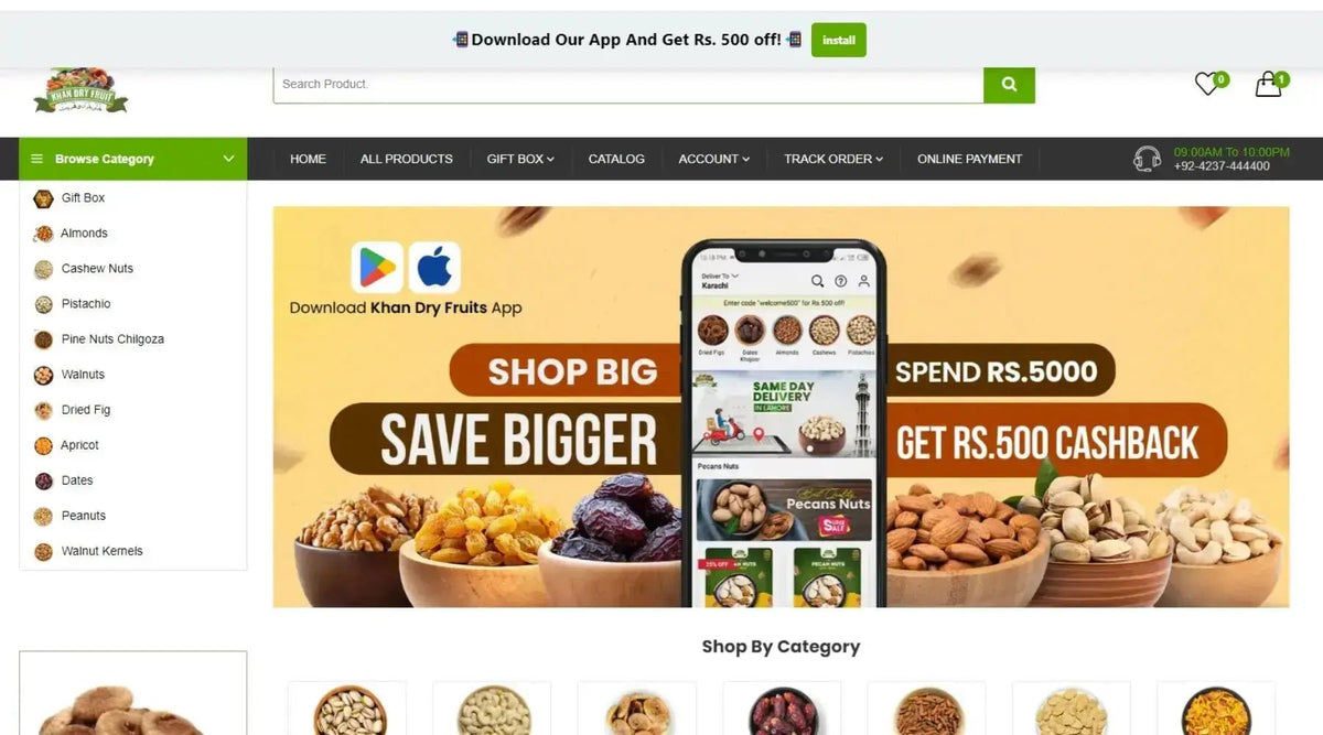 How to Buy Dry Fruits Online in Pakistan grocery store - Khan Dry Fruits