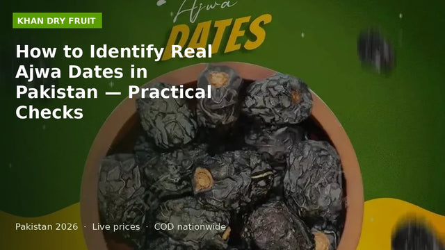 How to Identify Real Ajwa Dates in Pakistan — Practical Checks