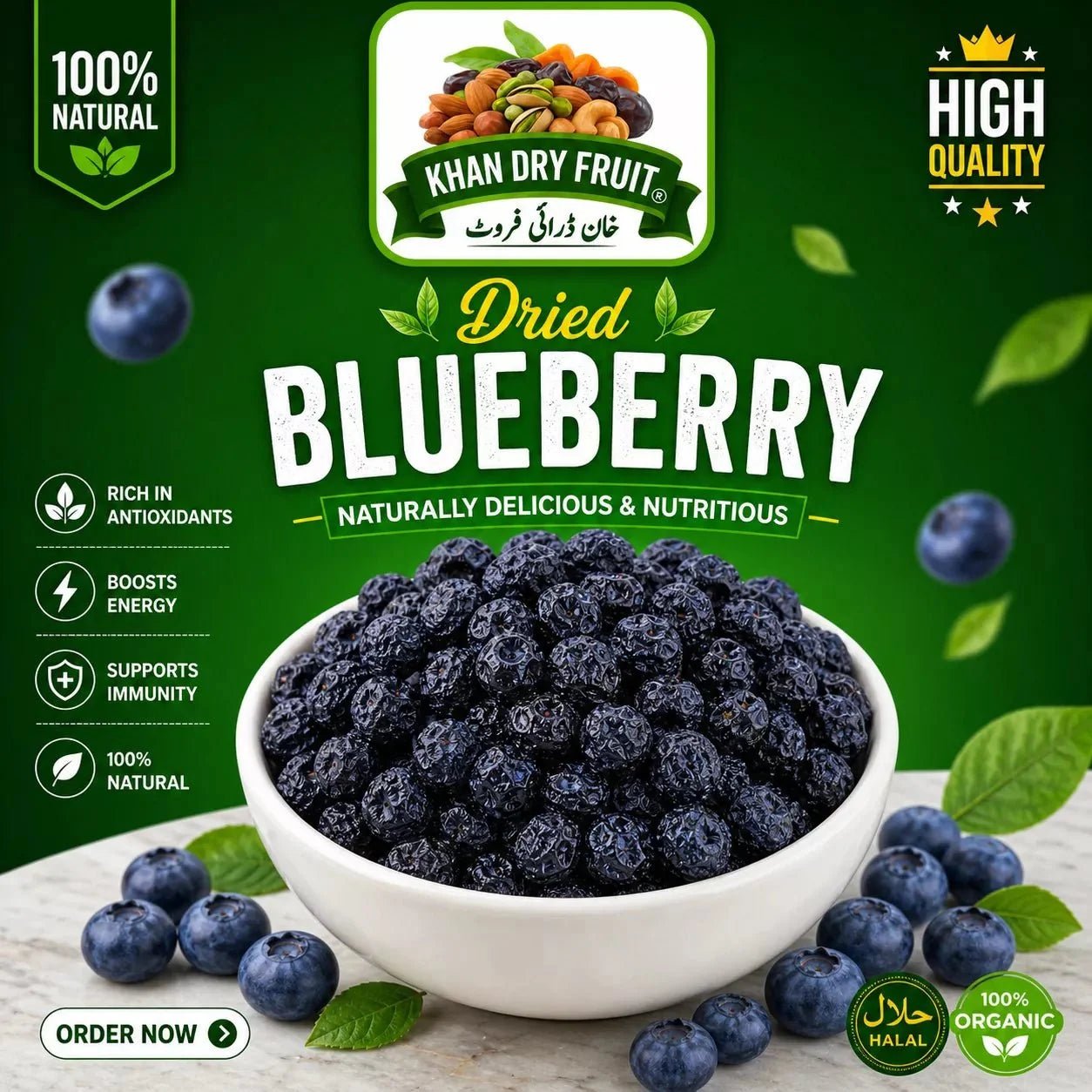 Blueberries, Goji Berries & Pecans: Benefits, Uses & Price in Pakistan - Khan Dry Fruits