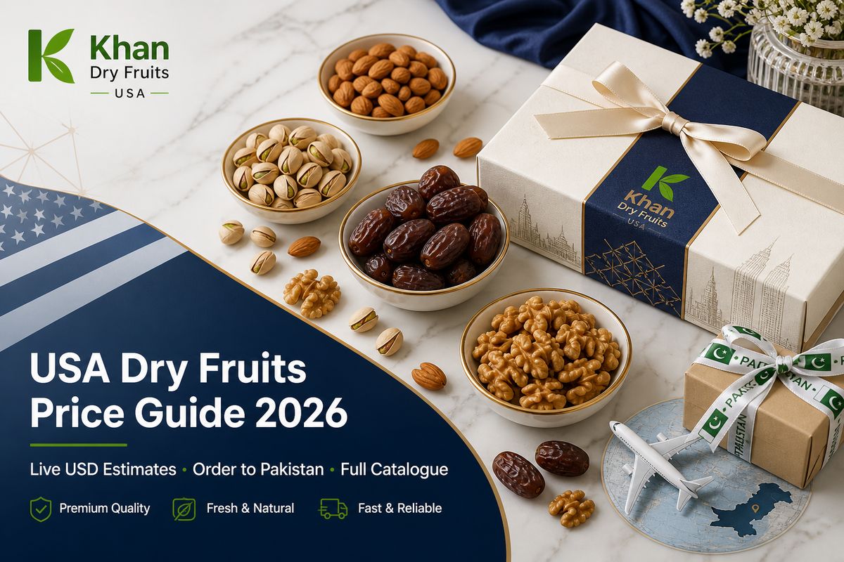 USA Dry Fruits Price List 2026 — Live USD Guide to Order Premium Packs to Pakistan