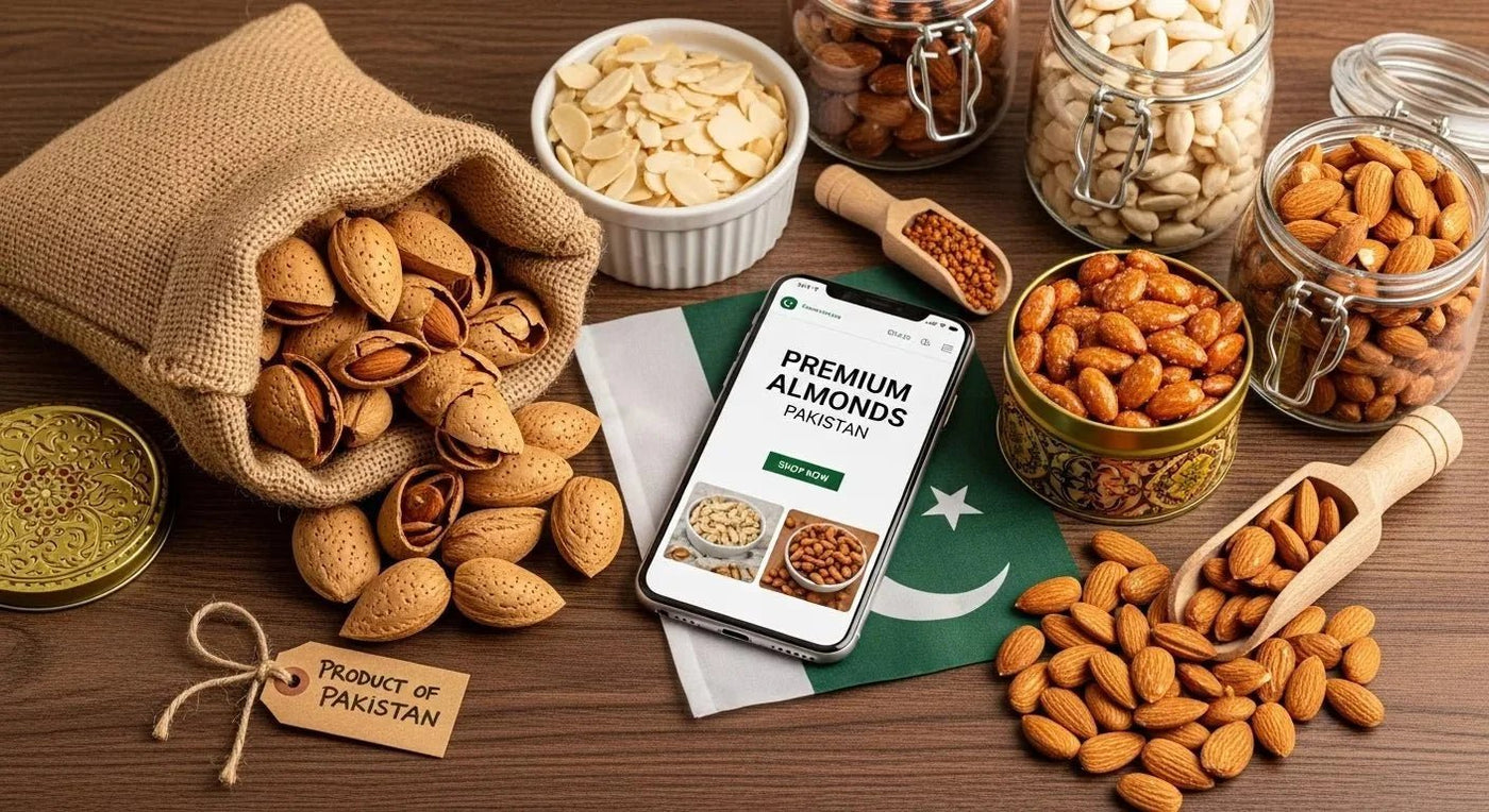 Buy Premium Almonds Online in Pakistan - Khan Dry Fruits