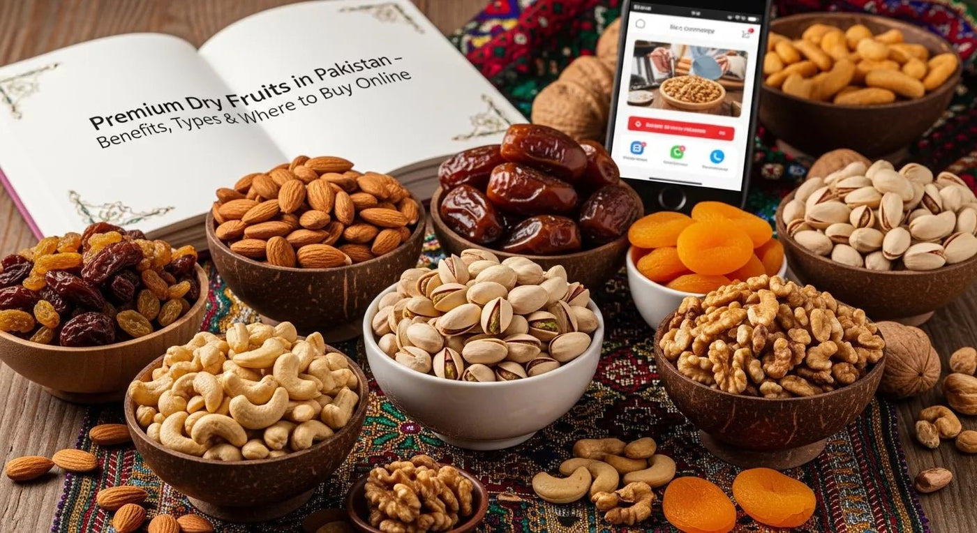 Premium Dry Fruits in Pakistan – Benefits, Types & amp; Where to Buy Online 