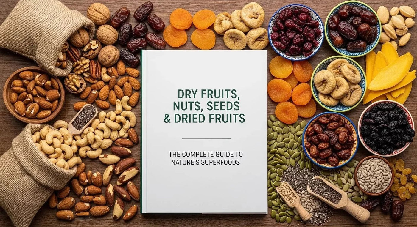 Dry Fruits, Nuts, Seeds &amp; Dried Fruits: The Complete Guide to Nature’s Superfoods - Khan Dry Fruits