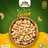 Delicious Roasted & Salted Kaju Nuts - 250gm Pack premium Cashews khandryfruit