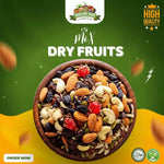 Premium Quality Mix Dried Fruit - 250gm Packet khandryfruit