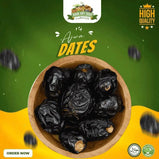 Ajwa dates 250gm Pack are soft dry, medium-size dates - 