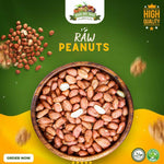 Wholesome Raw Peanuts: 1kg Pack Unroasted and Preservative-free khan dry fruit
