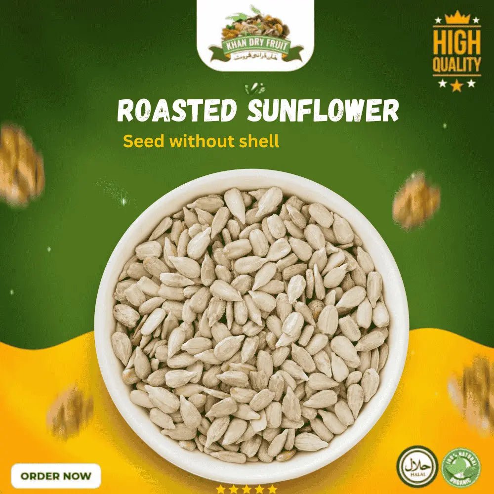 Shell Less Flower Seeds Roasted Sunflower Seeds without shell 250gm Seeds prices – Khan Dry ...