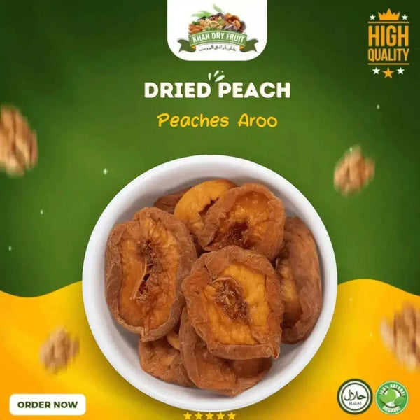 Dried Peach 250gm Pack I 100% organic Export Quality   Peaches Aroo