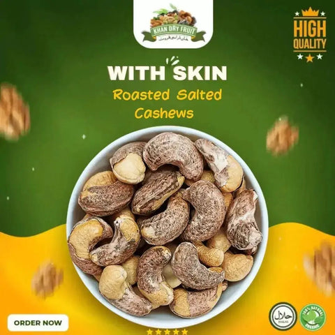With Skin Roasted Salted I cashews with shell
