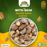 Cashew Nut ( 250gm Packs ) With Skin Roasted Salted I cashews with shell