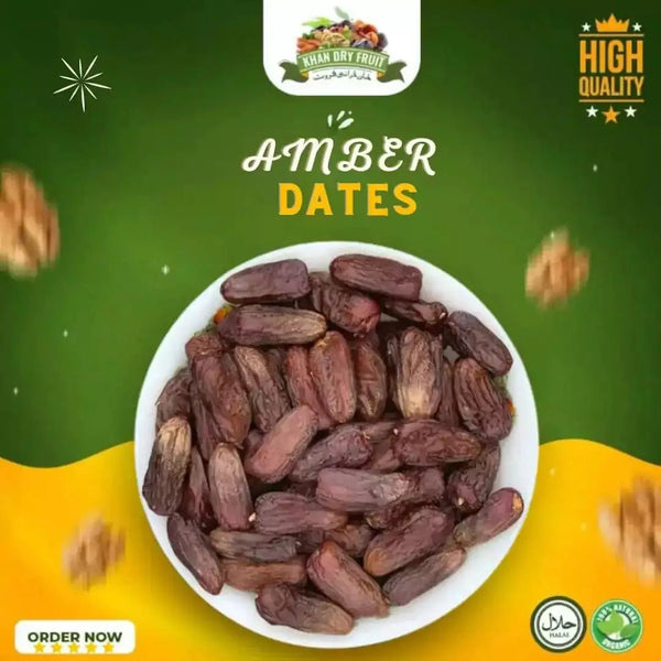 Amber Dates Khajoor Online from Madina | Pakistan – Khan Dry Fruits ...