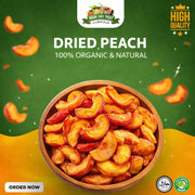 Dried Peach 250gm Pack I 100% organic Export Quality   Peaches Aroo