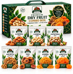Dry Fruit Combo Gift Box 1.75kg – 7 Premium Varieties (Almonds, Cashews, Pistachios, Walnuts, Figs, Raisins, Apricots) 250g Each | Mini Family Pack