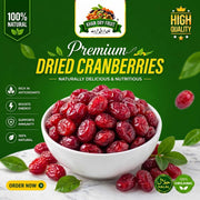 Organic Dried Cranberries 250gm