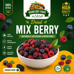 Mix Berry Dried Without Sugar 250g – Organic, 100% Natural, Sugar-Free, No Preservatives, Vegan Imported Berries 