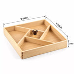 Empty Fine Wood Gift Box 5 Portion