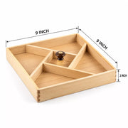 Empty Fine Wood Gift Box 5 Portion