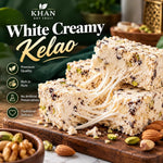 White Creamy Kelao premium quality traditional delicacy with nuts – creamy walnut sweet, dry fruits online in Pakistan
