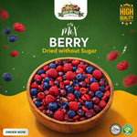 Mix Berry Dried Without Sugar 250g – Organic, 100% Natural, Sugar-Free, No Preservatives, Vegan Imported Berries 