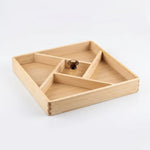 Empty fine wood Gift Box 5 Portion