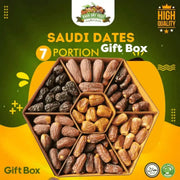 Saudi Dates Gift Box 7 Portion | Premium Khajoor Gift Pakistan