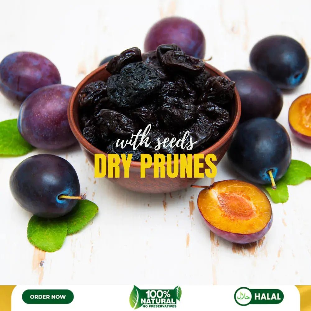 Sun-Dried Prunes with Seeds 250g | Khan Dry Fruits