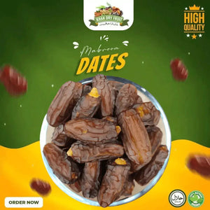 Premium Mabroom Dates Grade A (250gm Pack) from Saudi Arabia