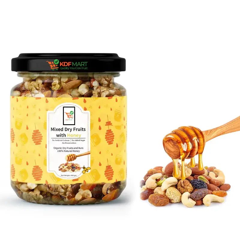 Mix Dry Fruit Honey, glass jar, Packaging Size: 400 gm 