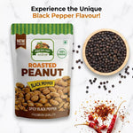 Spicy Roasted Peanuts, Black Pepper 250g - KHAN DRY FRUITS