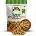 Spicy Roasted Peanuts, Black Pepper 250g - KHAN DRY FRUITS
