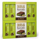 Pistachio Kunafa Chocolate Bar – Premium Middle Eastern Dessert Chocolate 6 Pics Box 