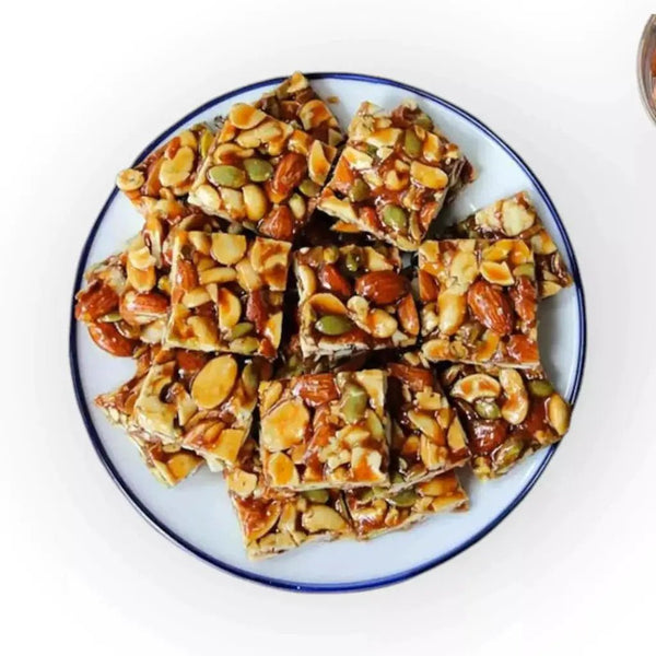 Buy Mixed Dry Fruit Nuts & Seeds Chikki 250gm – Healthy Snack