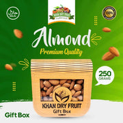 Almond Badam Giri Nuts Gift Box Basket -( 250gm Pack )