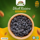 Black Raisins / Kismis Seedless,Kishmish Meva 250gm Pack, Black Raisins (Black Kishmish) Seedless/Seeds khandryfruit online dried fruit stores