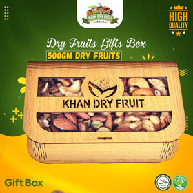Dry Fruit Gift Basket 500g | Wooden Gift Box Pakistan