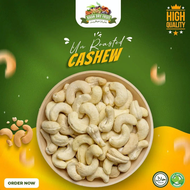 Fresh, High-Quality Raw Cashews: Perfect for Snacking or Cooking 250gm Pack, khandryfruit
