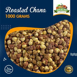 Roasted Chana Fresh Quality 1kg Pack, Chickpeas Kala Channa, 1:KG Packing, khandryfruit