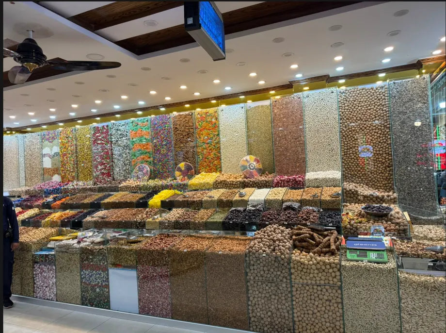Khan Dry Fruits Lahore shop interior with premium dry fruits display